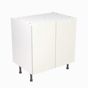 Kitchenkit Slab Base Unit 800mm – Matt White