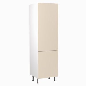 Kitchenkit Slab Tall Unit Larder 600mm – Gloss Cashmere