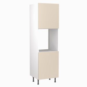 Kitchenkit Slab Tall Unit S/Oven 600mm – Gloss Cashmere