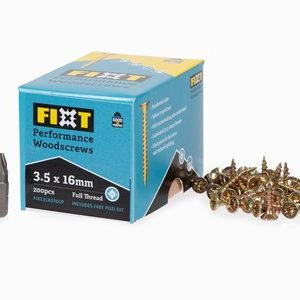 FIXT Performance Woodscrews ZYP 3.5x16mm (200)