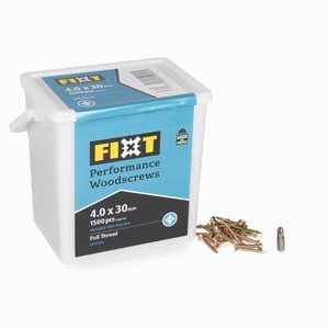 FIXT Performance Woodscrews ZYP 4.0x30mm Tub (1500)