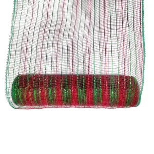 57951 Davies Products 25cm x 9m Red & Green Deco Mesh