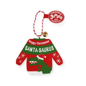 70H04040009 Personalised Christmas Jumper Santasaurus