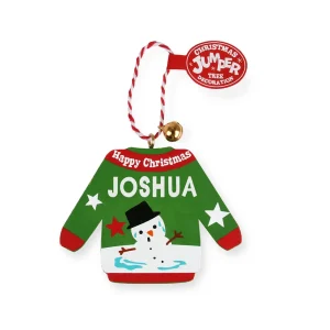 70H04040449 Personalised Christmas Jumper Joshua