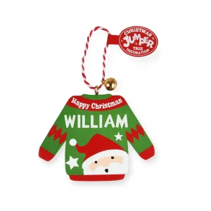 70H04040815 Personalised Christmas Jumper William