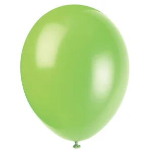 80029UN 12″ Premium Latex Balloons 10 Pack Neon Lime