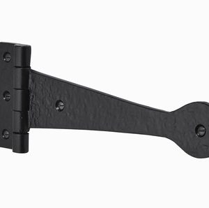 Old Hill Ironworks Tudor Tee Hinge Black Antique 390mm