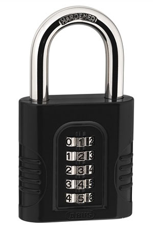 ABUS Padlock Combination 5-Wheel 65mm Black (EACH)