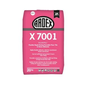 ARDEX X7001 MICROTEC® Flexible Rapid Set Pourable Floor Tile Adhesive Grey 20kg