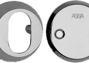 ASSA Out Cyl Ring & In Blind Rose 18mm Satin Chrome (EACH)