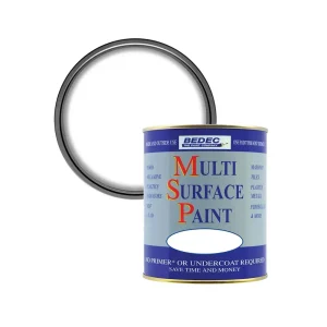 Bedec Multi Surface Paint White Gloss 250ml