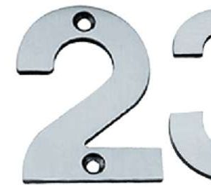 Numeral Face Fix 100mm No.0 Stainless (EACH)