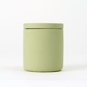 200ml Green Concrete Jar with Lid – Box of 6