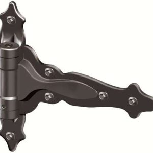 D&D TECHNOLOGIES Truclose Sprung Decorative Hinge 25kg Black (PAIR)