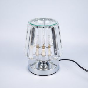 Wax Warmer A-Line Glass Lamp Silver