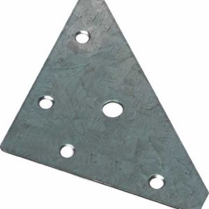 HAFELE 290.08.940 Corner Brace Plate 82x82mm ZP (EACH)