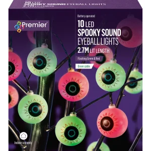 HB181016 Premier 2.7M Battery Operated LED Eyeball String Lights