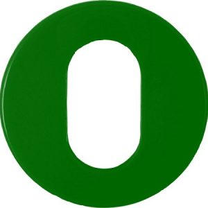 HEWI 306OKZ.73 Escutcheon Oval (52×9) Meadow Green Nylon (PAIR)
