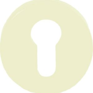 HEWI Escutcheon Euro (52×9) White Nylon (PAIR)