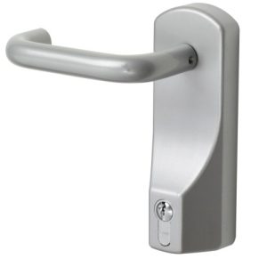 EXIDOR 15600000-P Outside Access Dev Lever/Euro No Cylinder Silver (EACH)