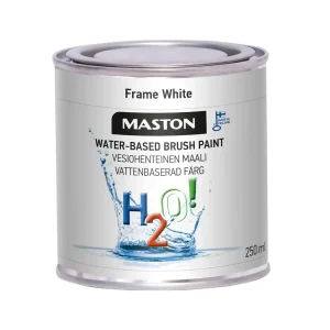 Maston Paint H2O! Window-Door Frame White Gloss NCS S 0502-Y 250ml
