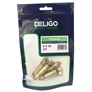 QPIL810 8 x 60 Loose Bolts (Pack Qty 5)