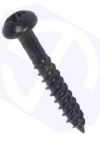 WoodScrew Round Head 10×2 Black (EACH)