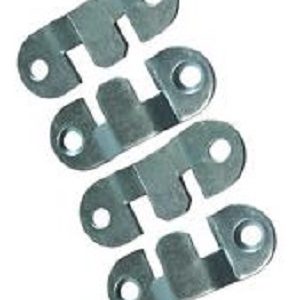 Flush Mounting Plates Mini 2 Pairs Zinc Plated (PK 2)