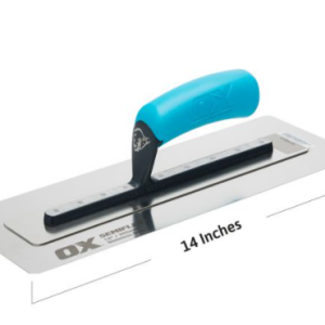 Ox Pro Semi Flex Stainless Steel Trowel (14″ OR 16″)