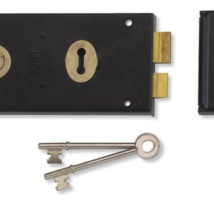 UNION J1448-BJ Rim Sash Lock 138mm Black (EACH)