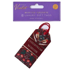 XBV-202-8GT Pack of 8 Winter Garden Gift Tags