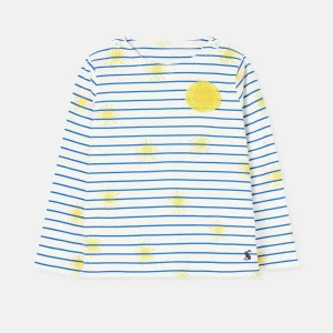 Joules Sun Stripe Harbour T-Shirt for Girls