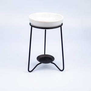 Wax Melt Burner on Black Stand