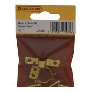 Gripper Catch, 26mm x 17mm, Brassed