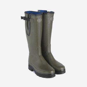 Le Chameau Vierzonord Neoprene Lined Wellington Boot Vert Chameau