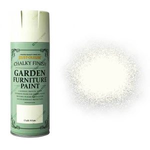 Rust-Oleum Chalk White Matt Garden Furniture Spray Paint 400ml